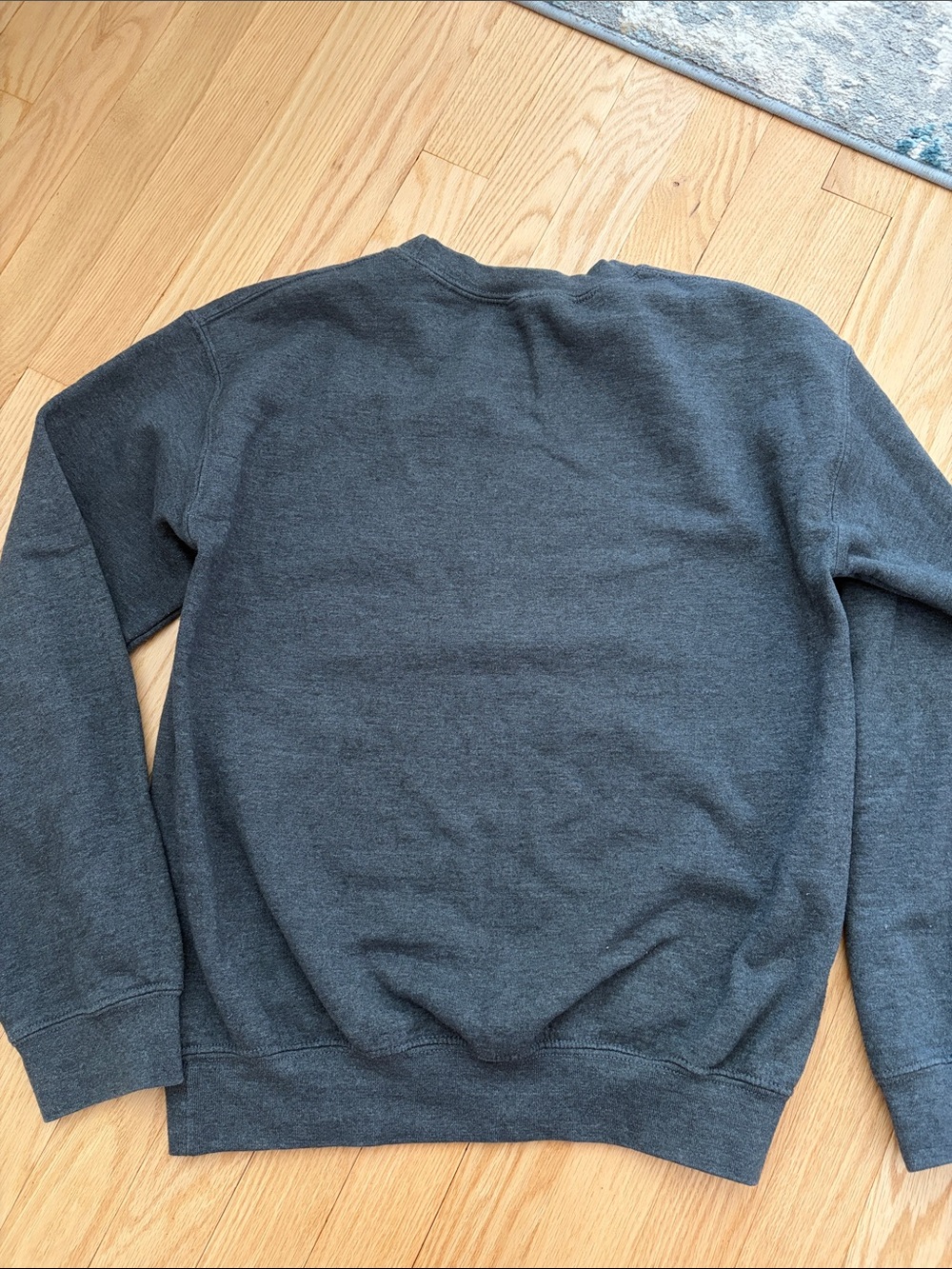 Carolina Crewneck Sweatshirt in Charcoal with Maroon Chest Print - Picture 4 of 4